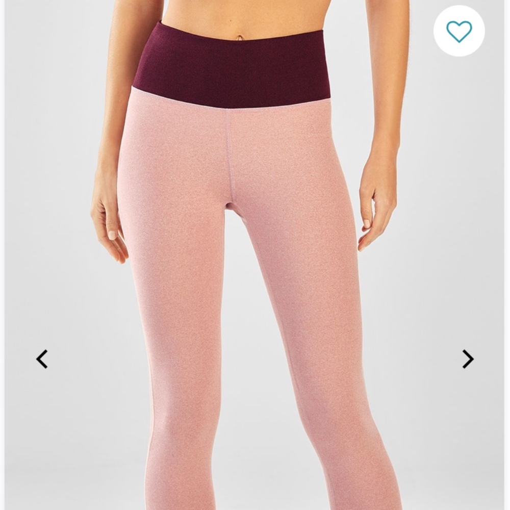 Fabletics High-Waisted Statement Heathered Crop